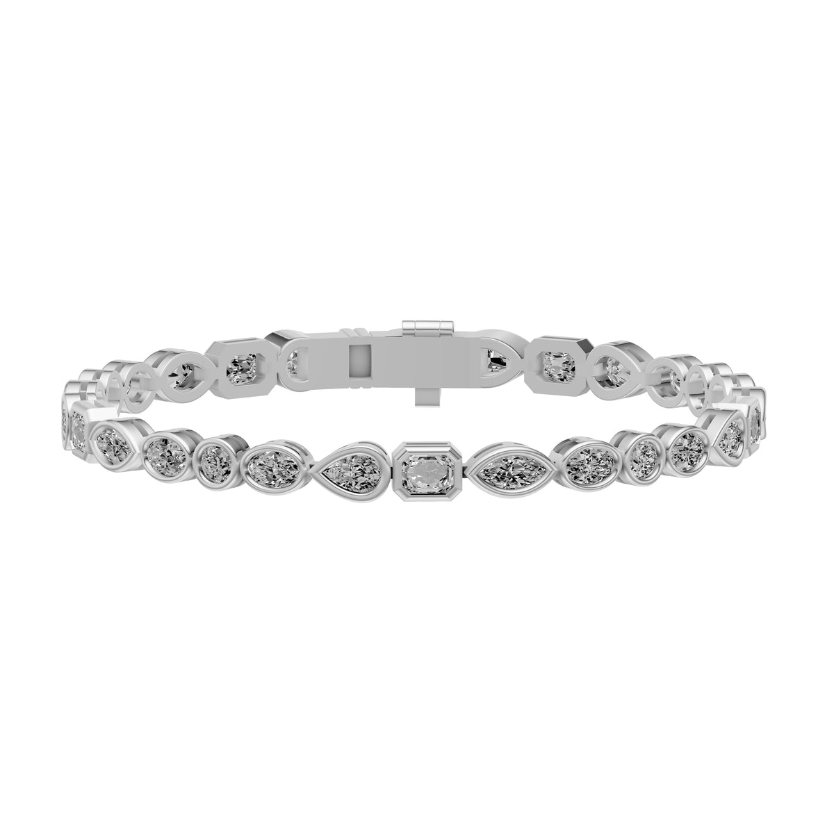 Fancy Shape Diamond Tennis Bracelet