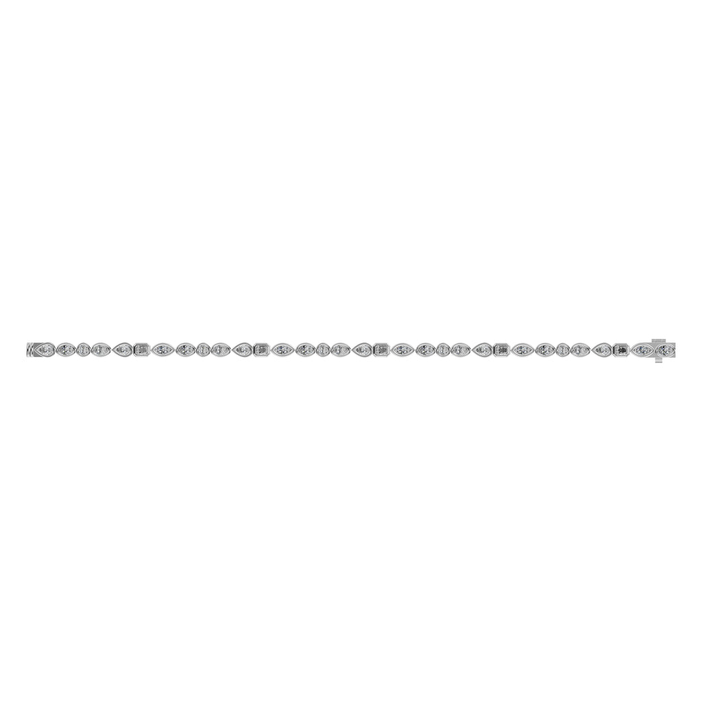 Fancy Shape Diamond Tennis Bracelet