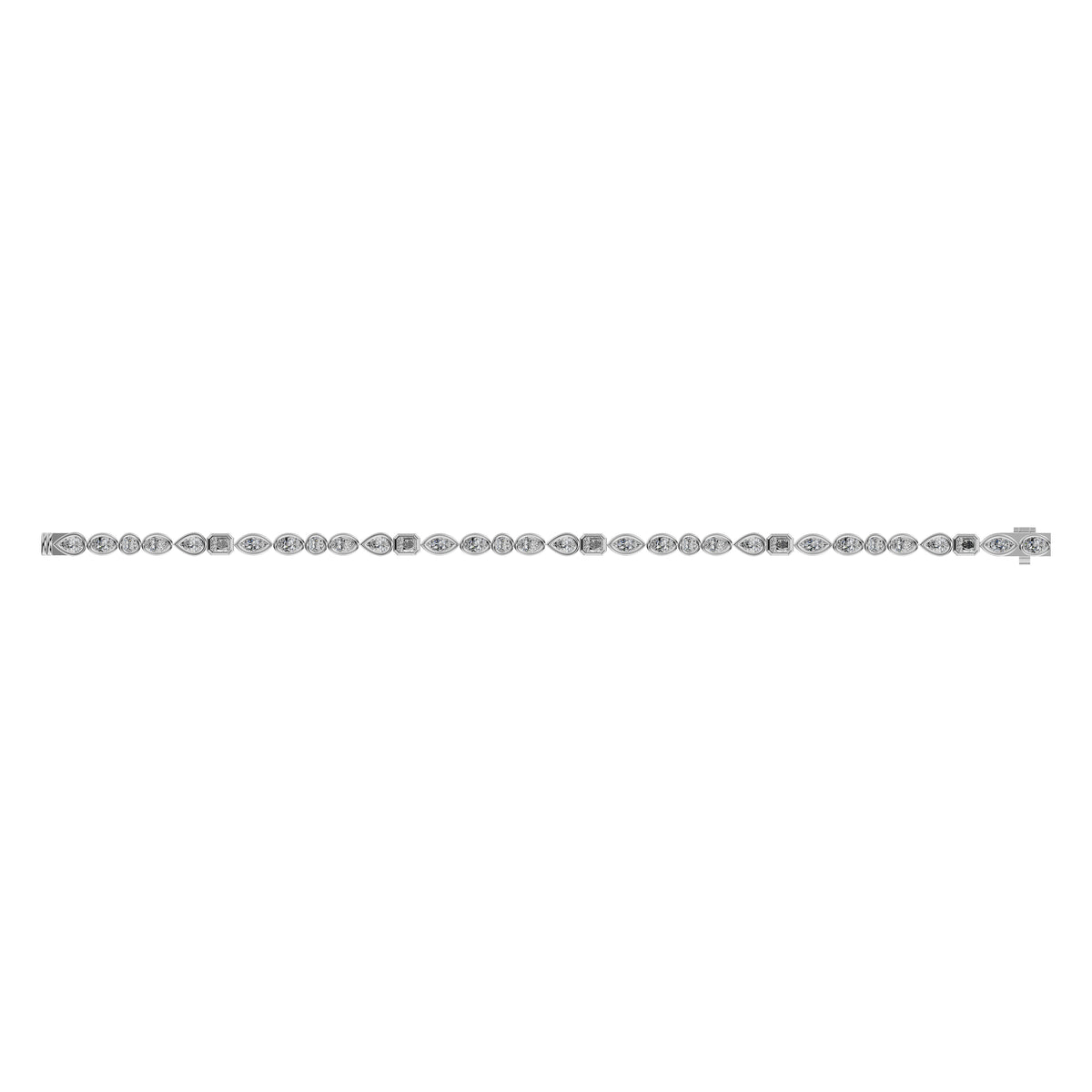 Fancy Shape Diamond Tennis Bracelet