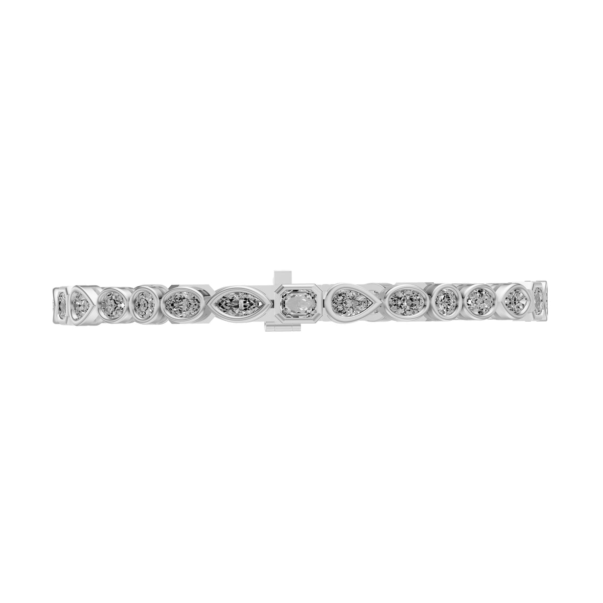 Fancy Shape Diamond Tennis Bracelet