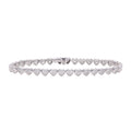 Heart Diamond Tennis Bracelet
