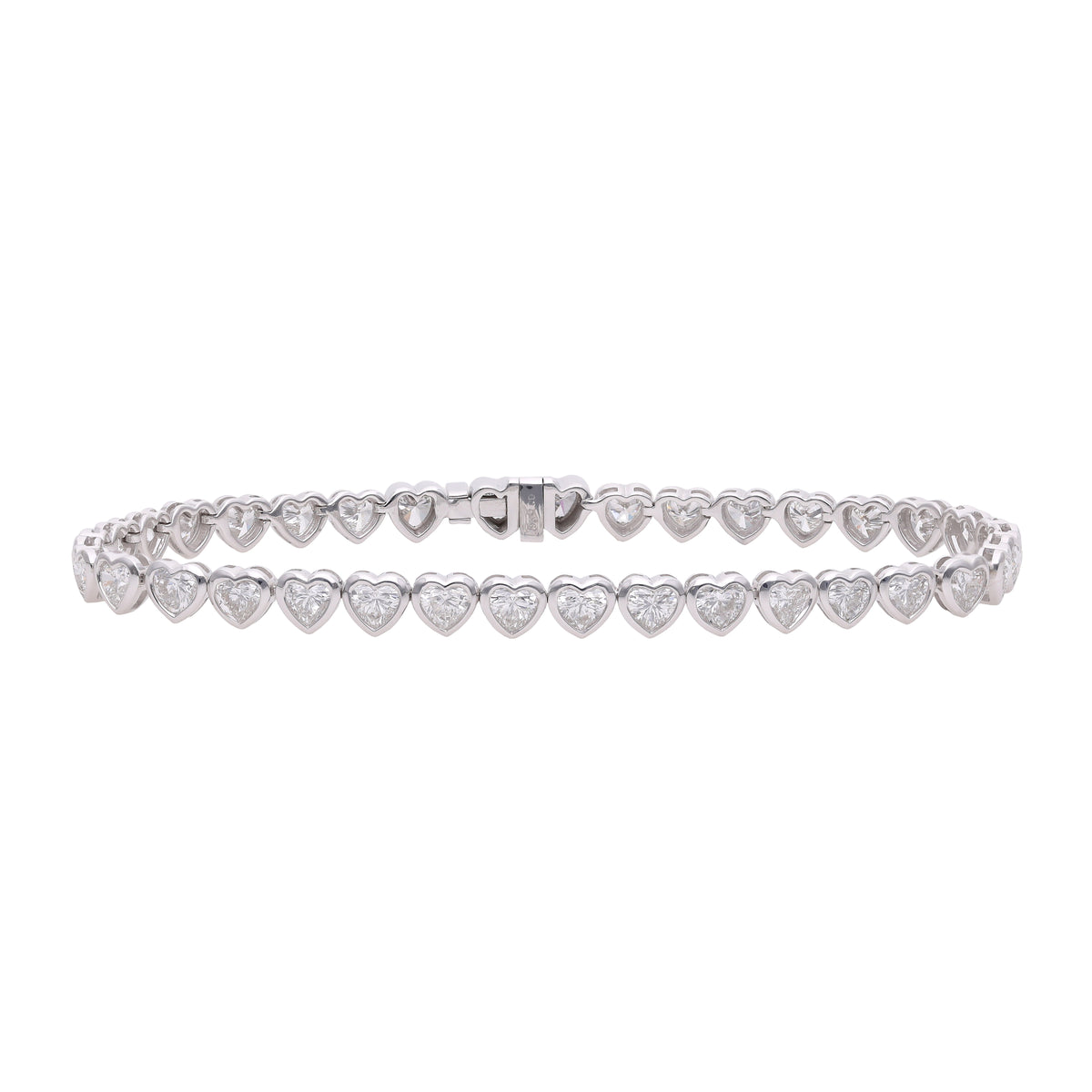 Heart Diamond Tennis Bracelet