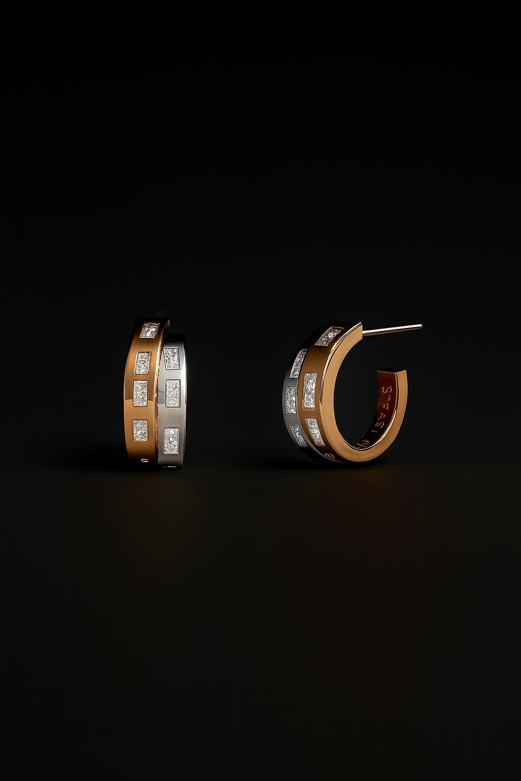 Intertwined TOI MOI Morse Code Earrings