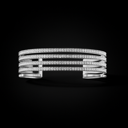 Linear Pavé Bangle