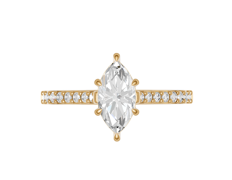 Marquise Diamond Shoulder Ring
