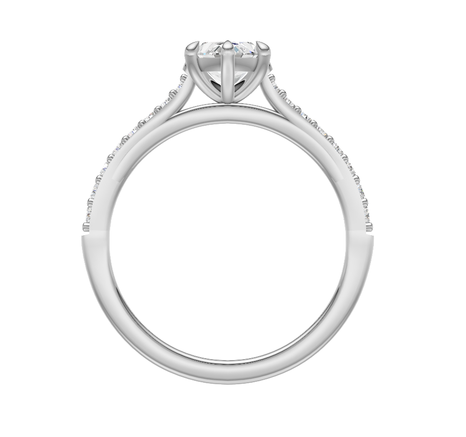 Marquise Diamond Shoulder Ring