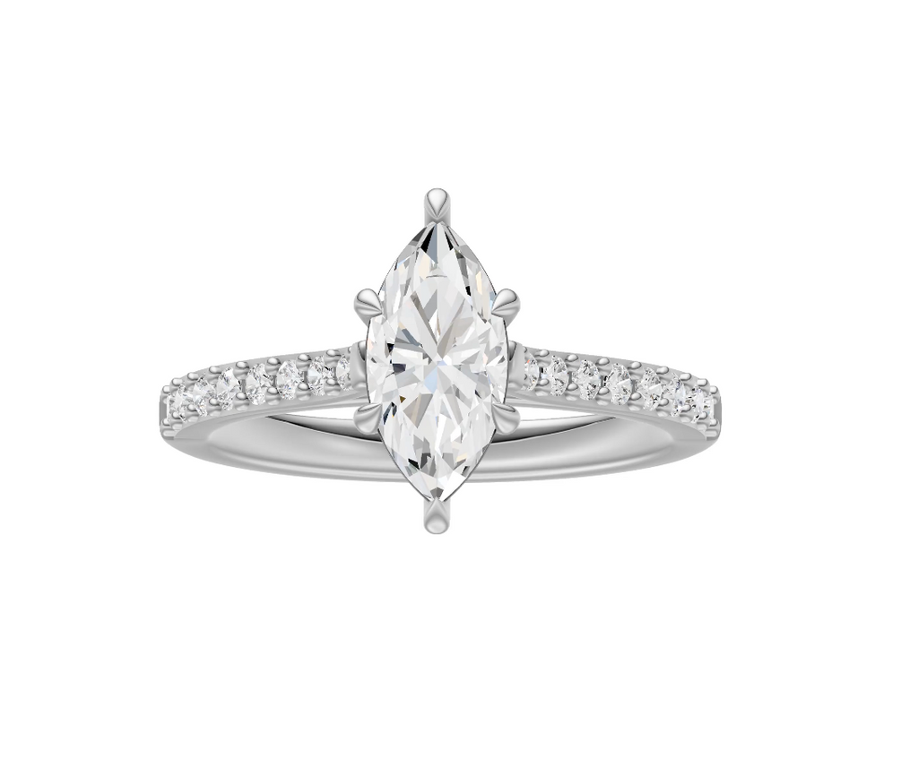 Marquise Diamond Shoulder Ring