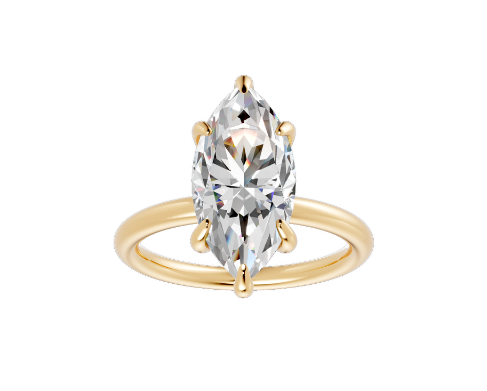 Marquise Hidden Halo Ring