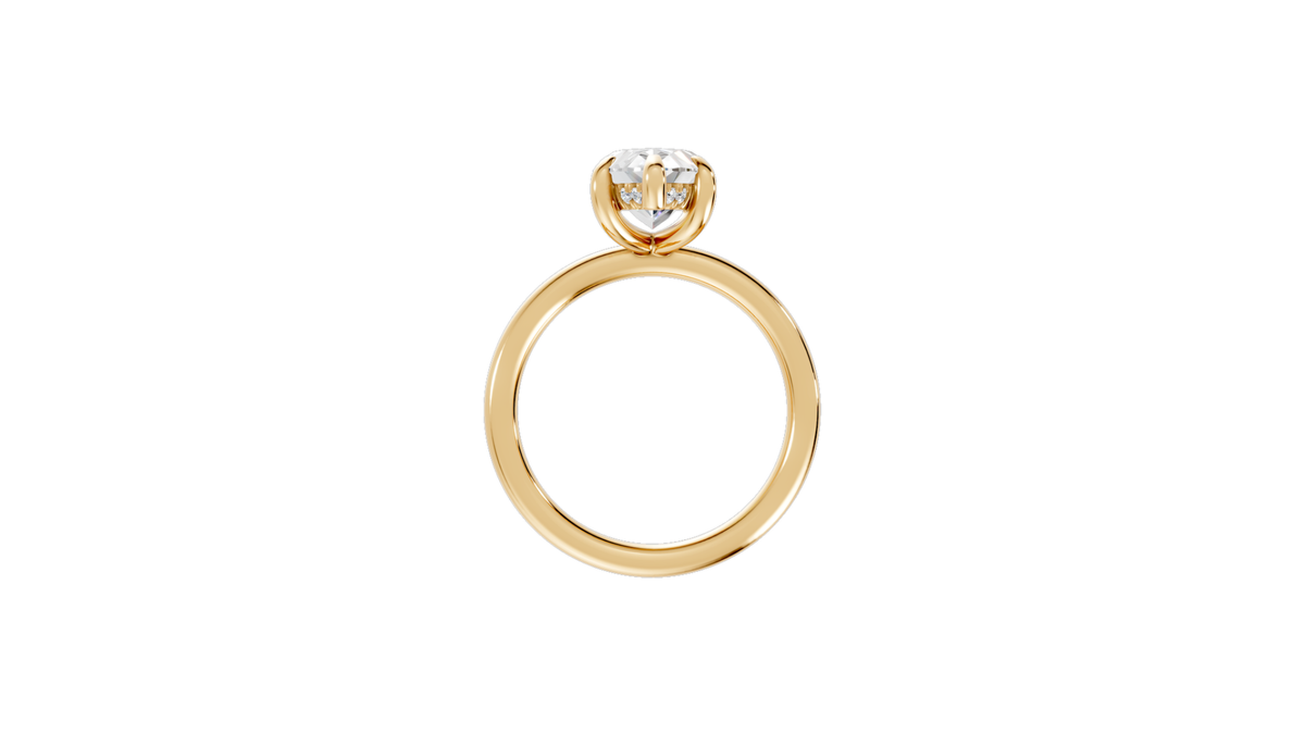 Marquise Hidden Halo Ring