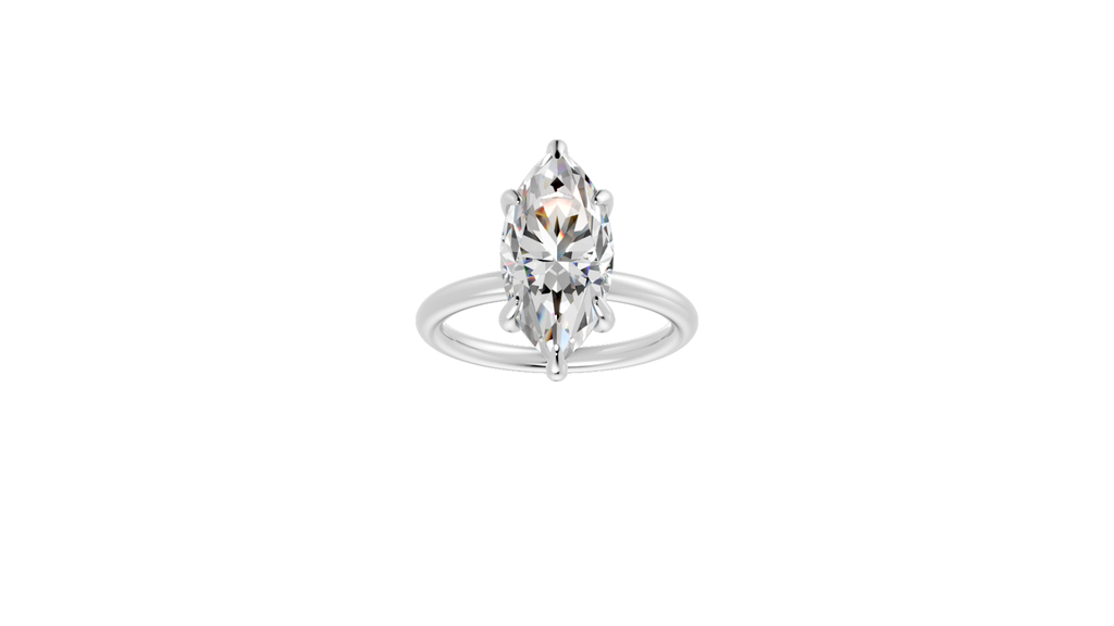 Marquise Hidden Halo Ring