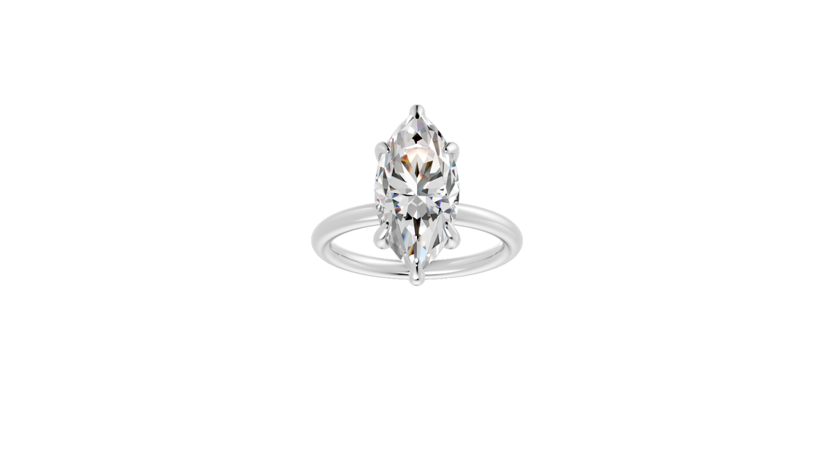 Marquise Hidden Halo Ring
