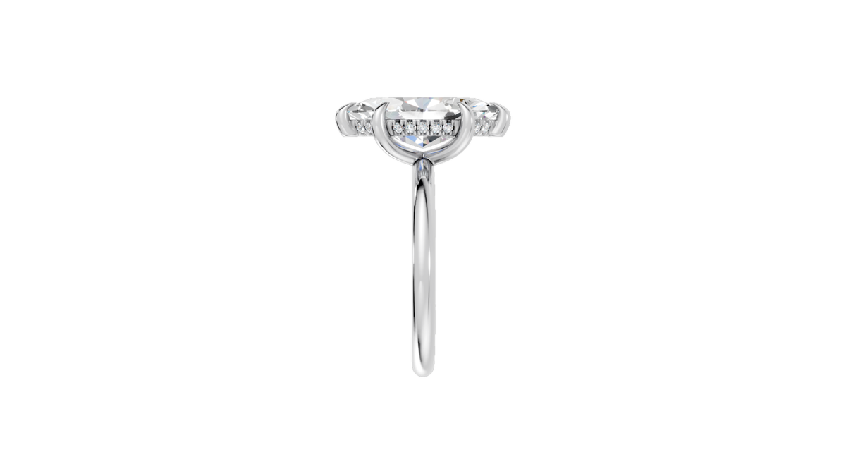Marquise Hidden Halo Ring
