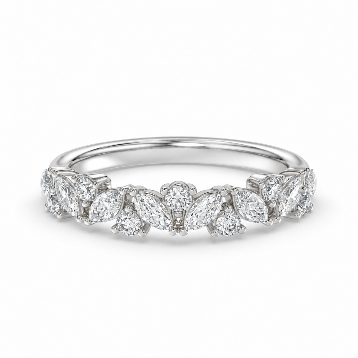Marquise and Round Diamond Ring