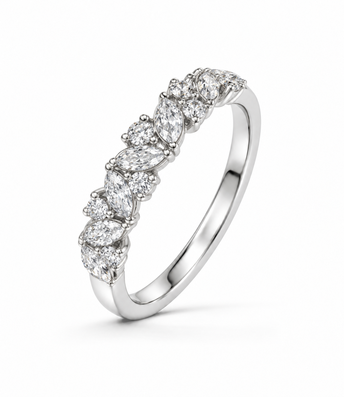 Marquise and Round Diamond Ring