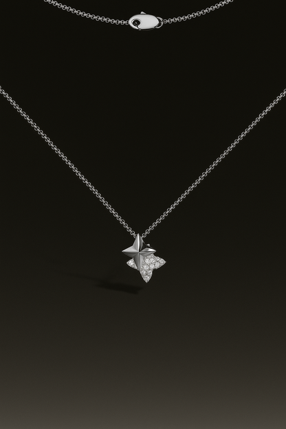 Météorites Silver Adjustable Necklace