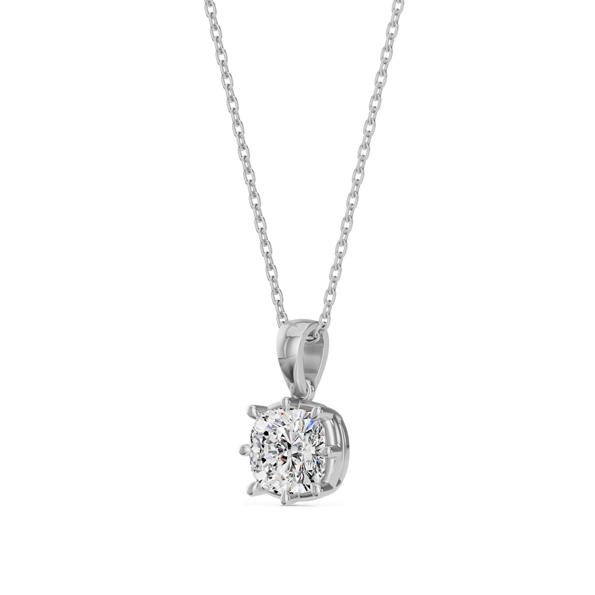 Old Cut Diamond Necklace