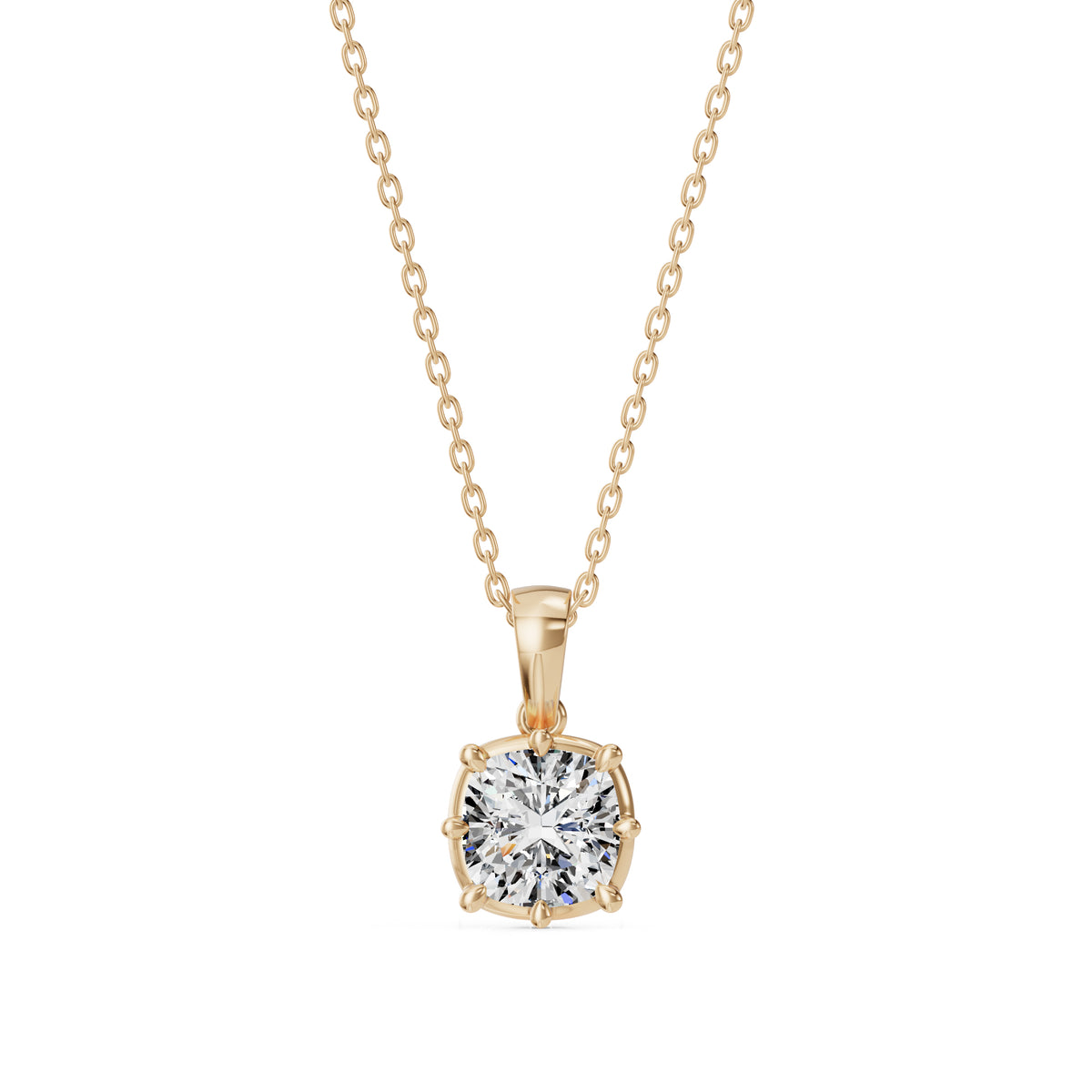 Old Cut Diamond Necklace