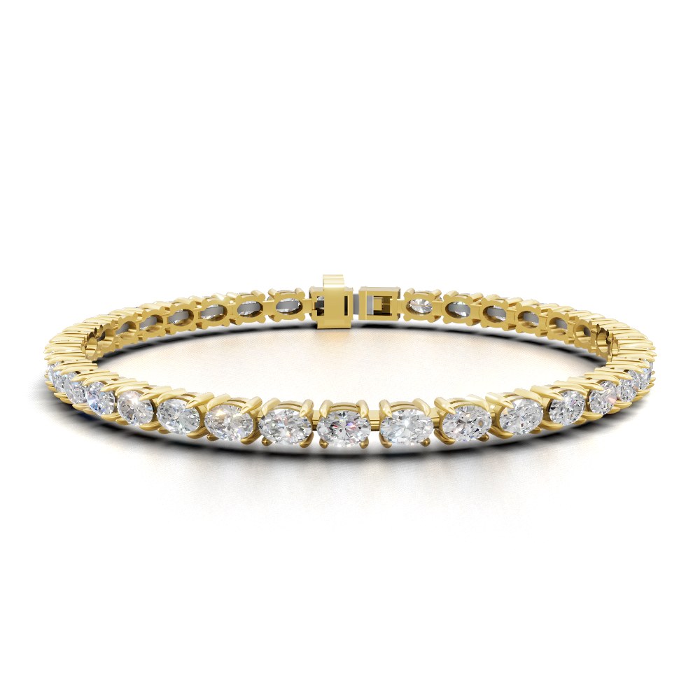 Oval Diamond Tennis Bracelet
