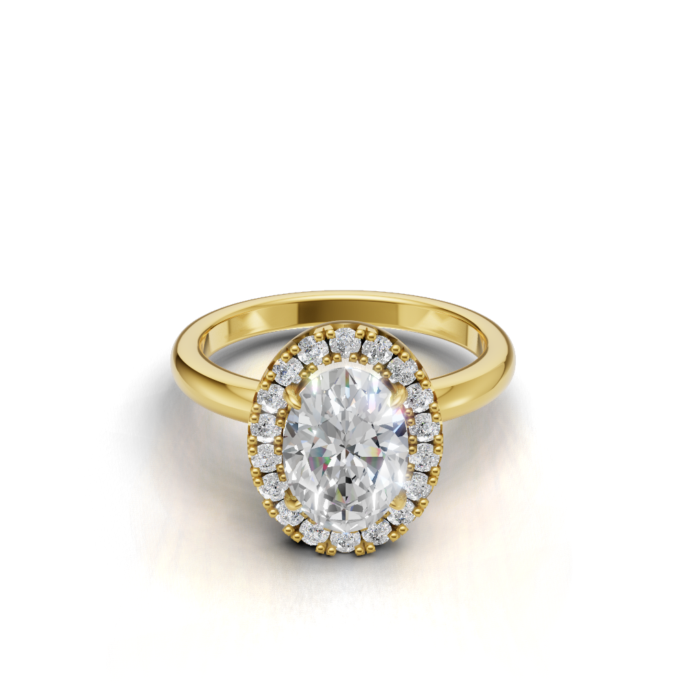 Oval Halo Ring