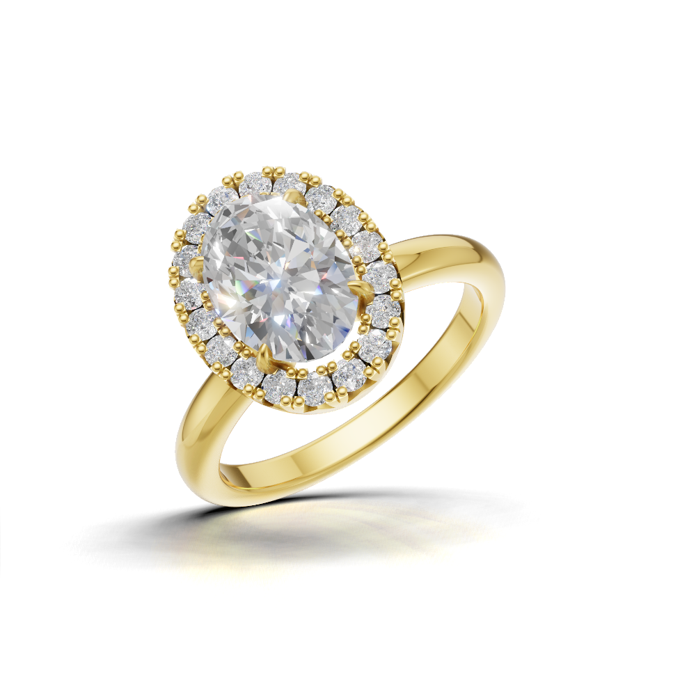 Oval Halo Ring