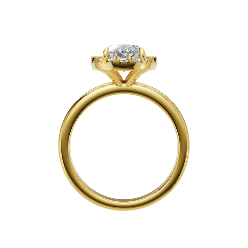 Oval Halo Ring
