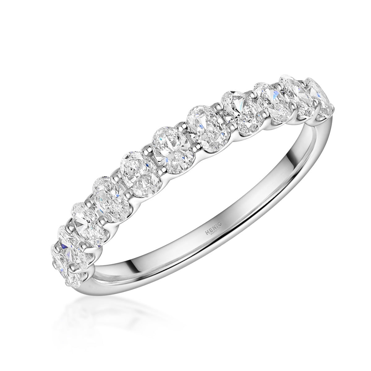 Oval 50% Eternity Ring