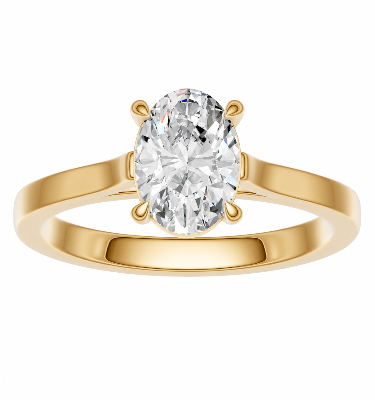 Oval Solitaire Ring