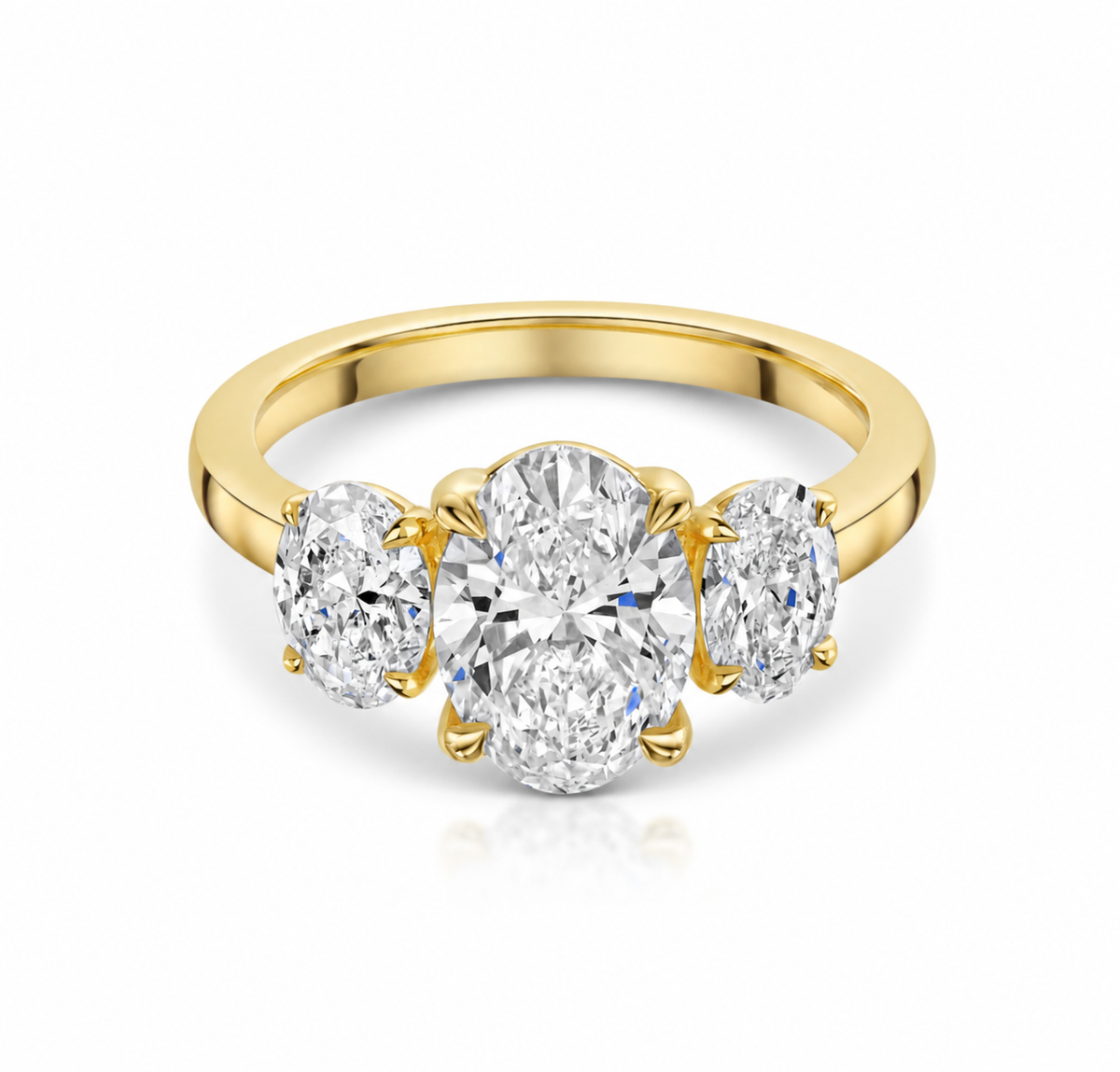 Oval Trilogy Ring