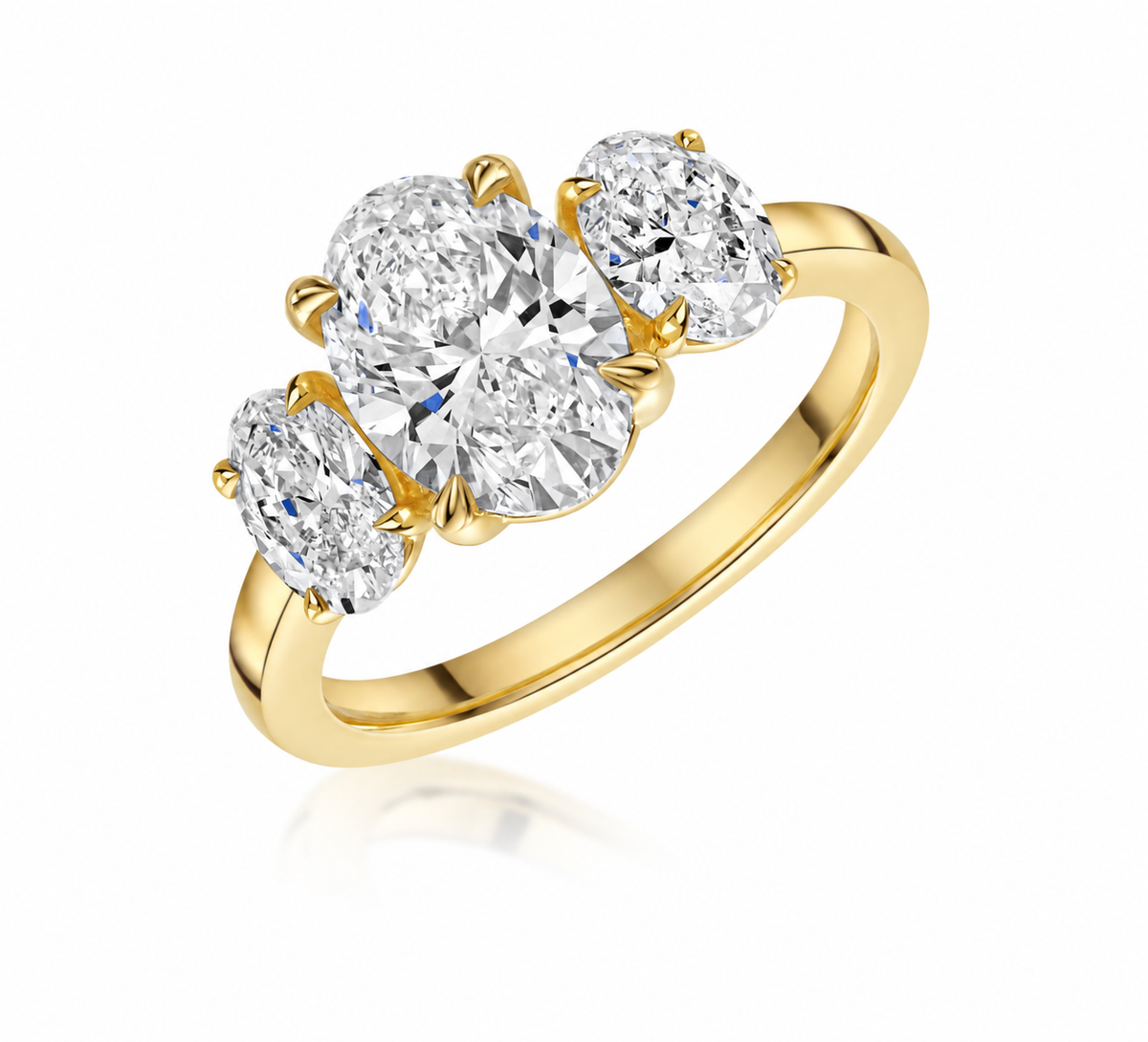 Oval Trilogy Ring