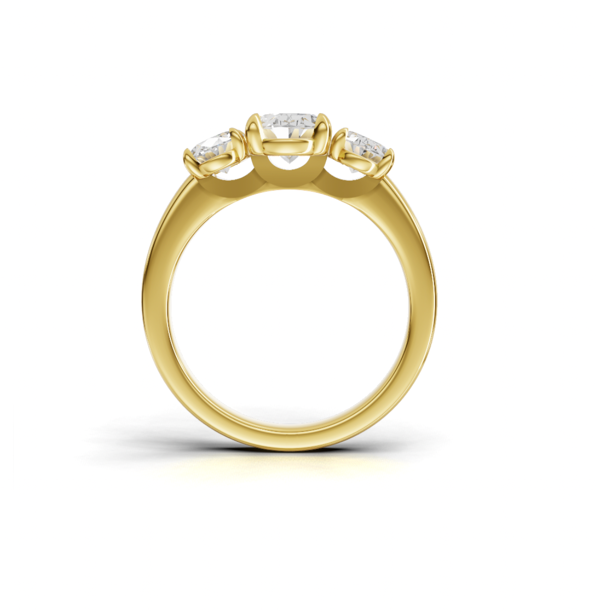 Oval Trilogy Ring