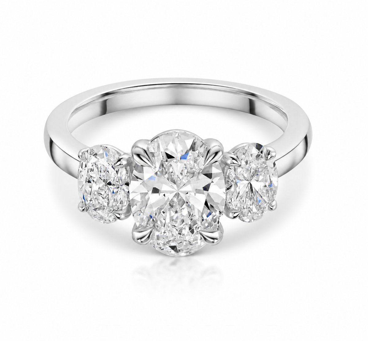 Oval Trilogy Ring
