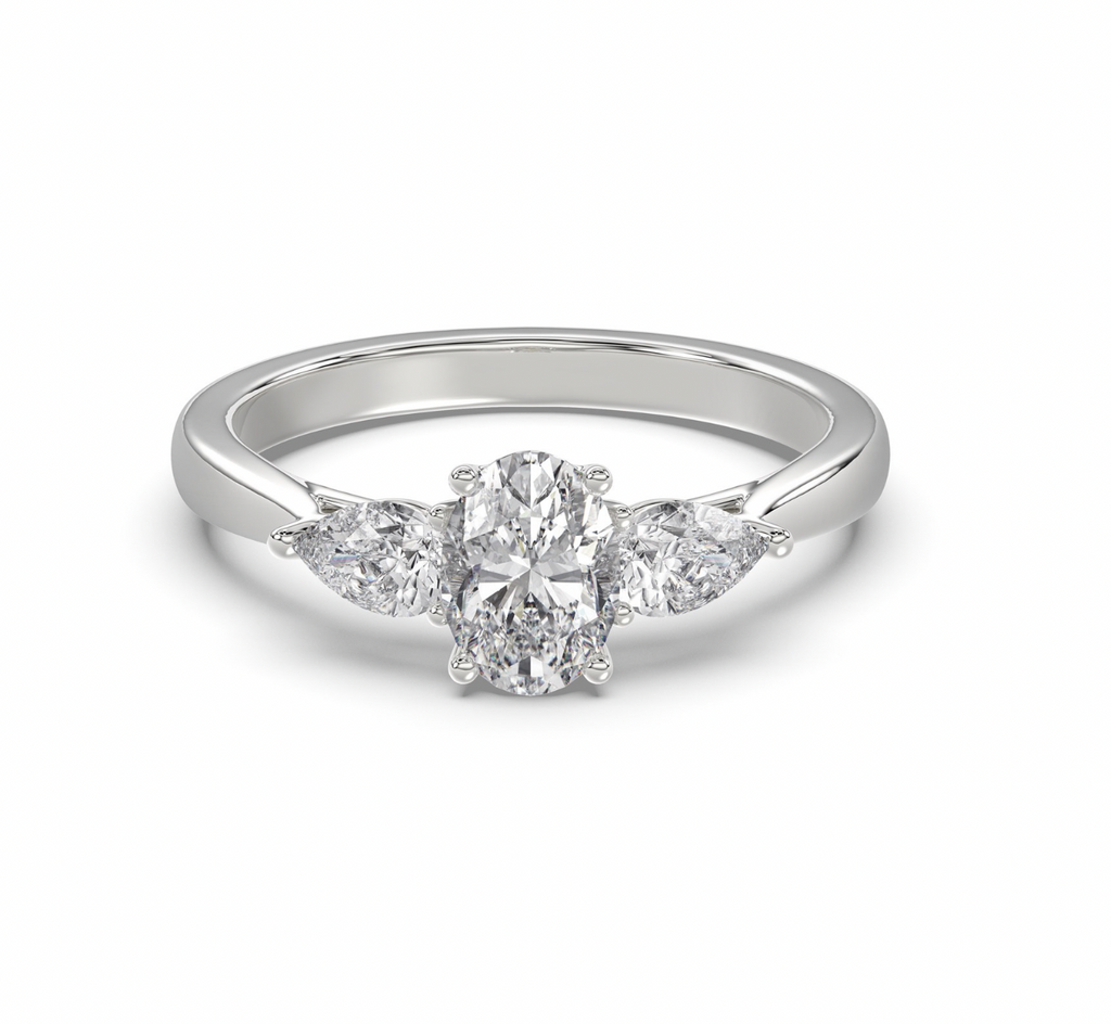 Oval Trilogy Ring