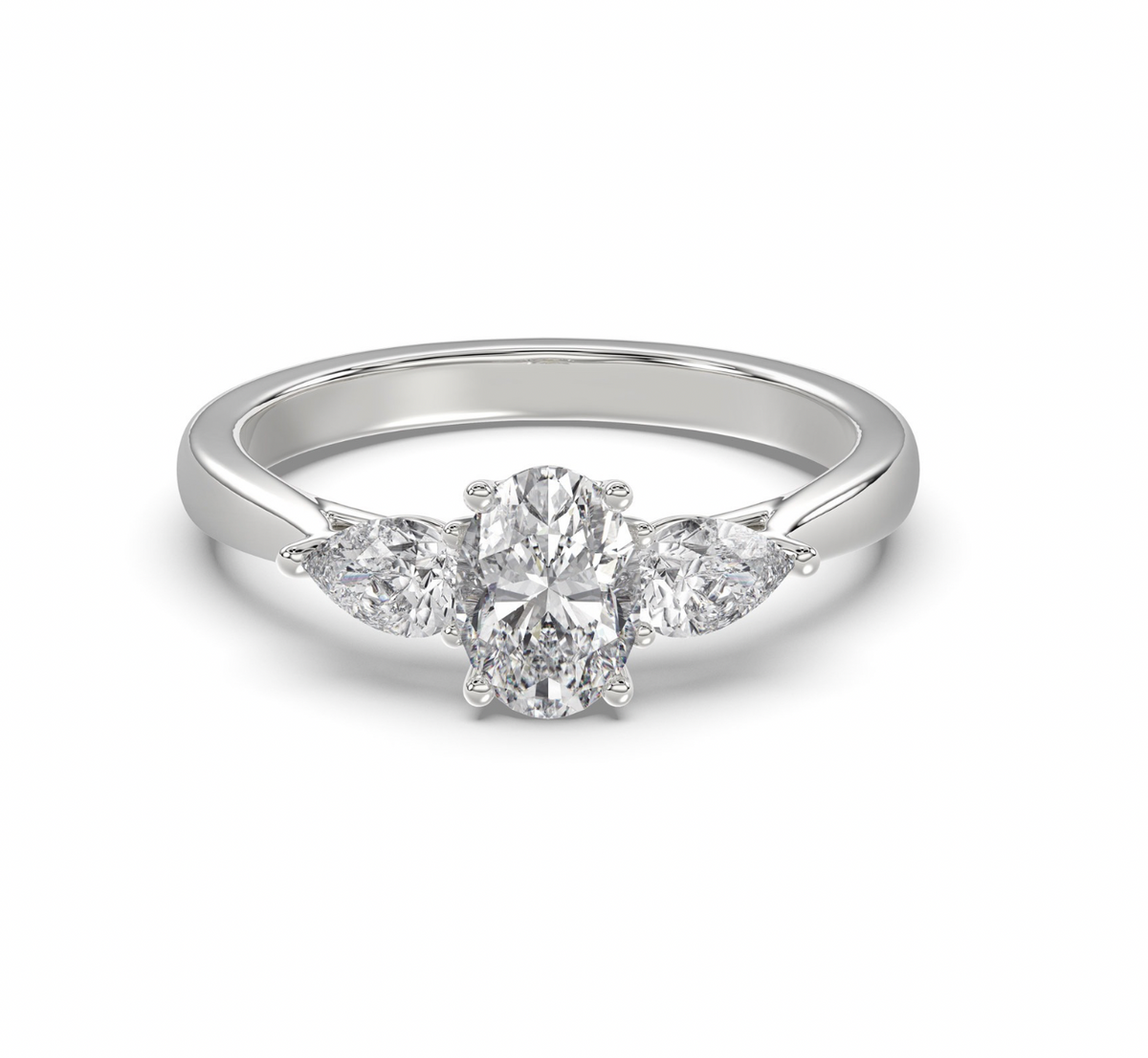 Oval Trilogy Ring