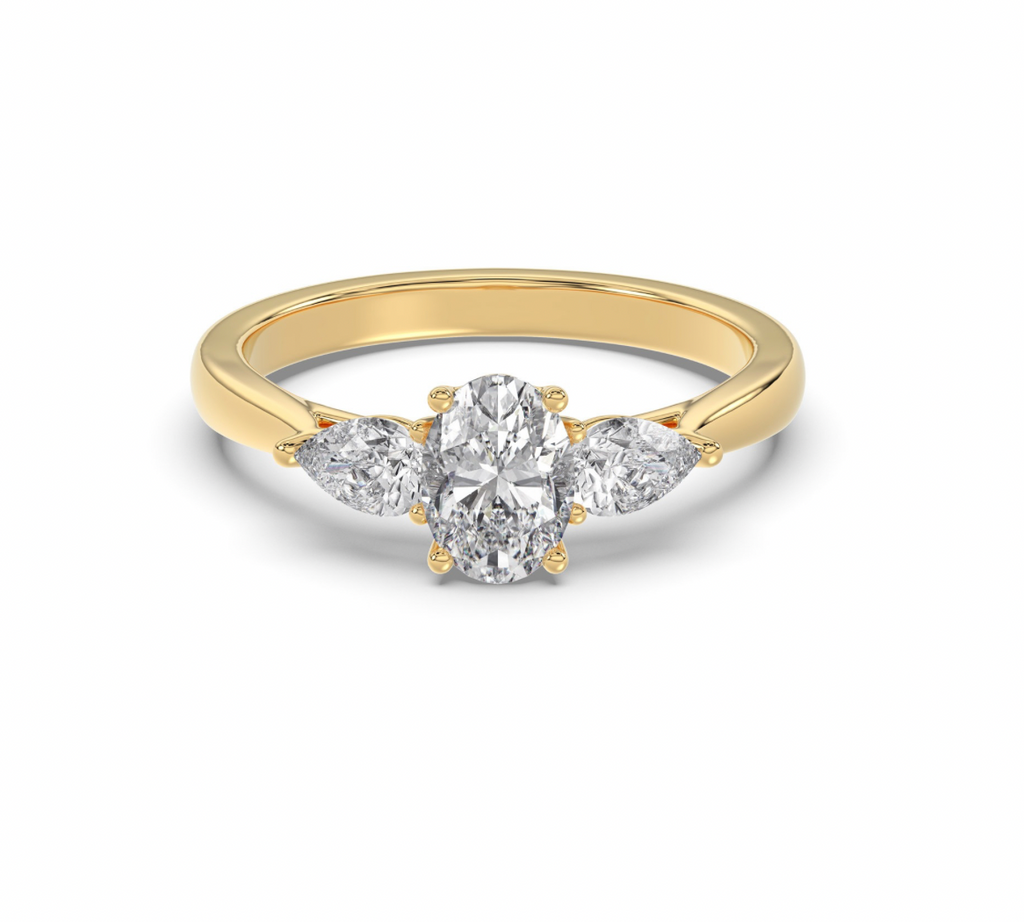 Oval Trilogy Ring