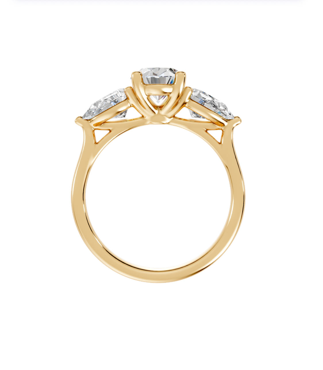 Oval Trilogy Ring