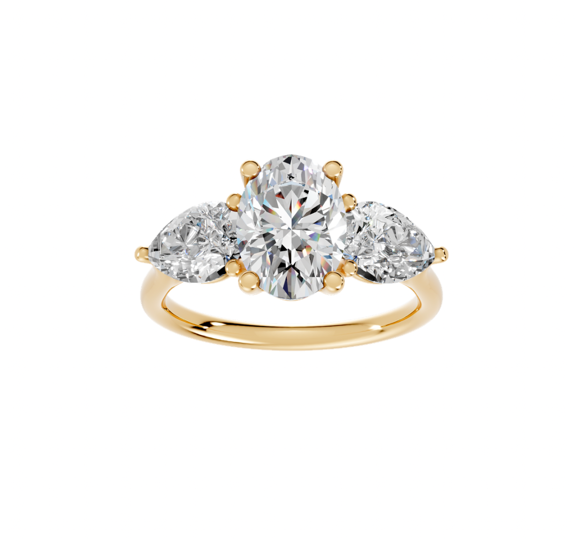 Oval Trilogy Ring