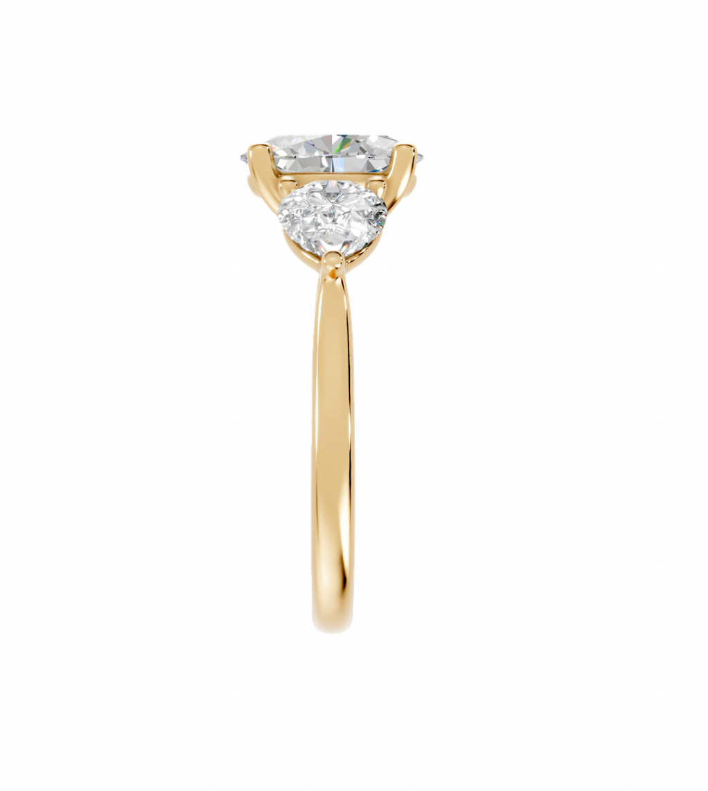 Oval Trilogy Ring
