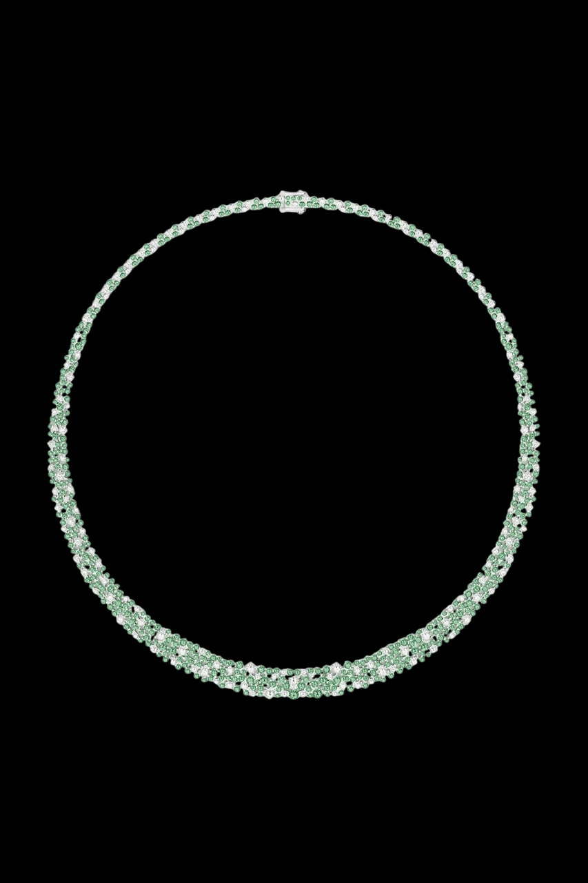 Pastel Green Drop Choker