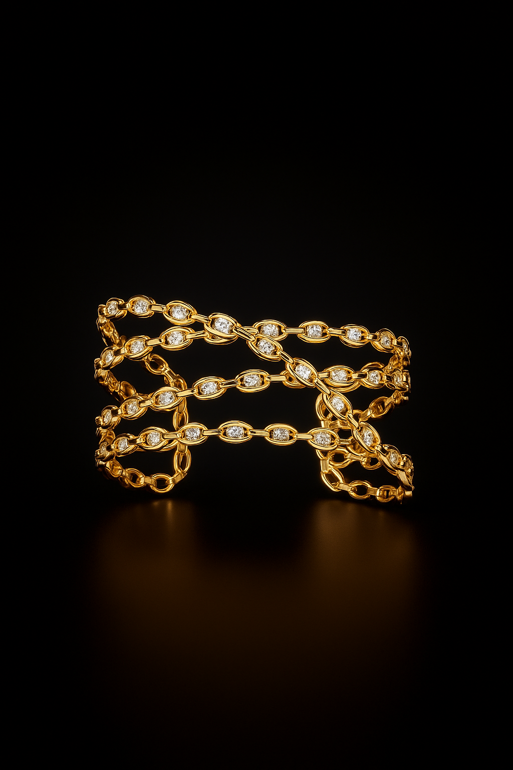 Pavé Chain Cuff