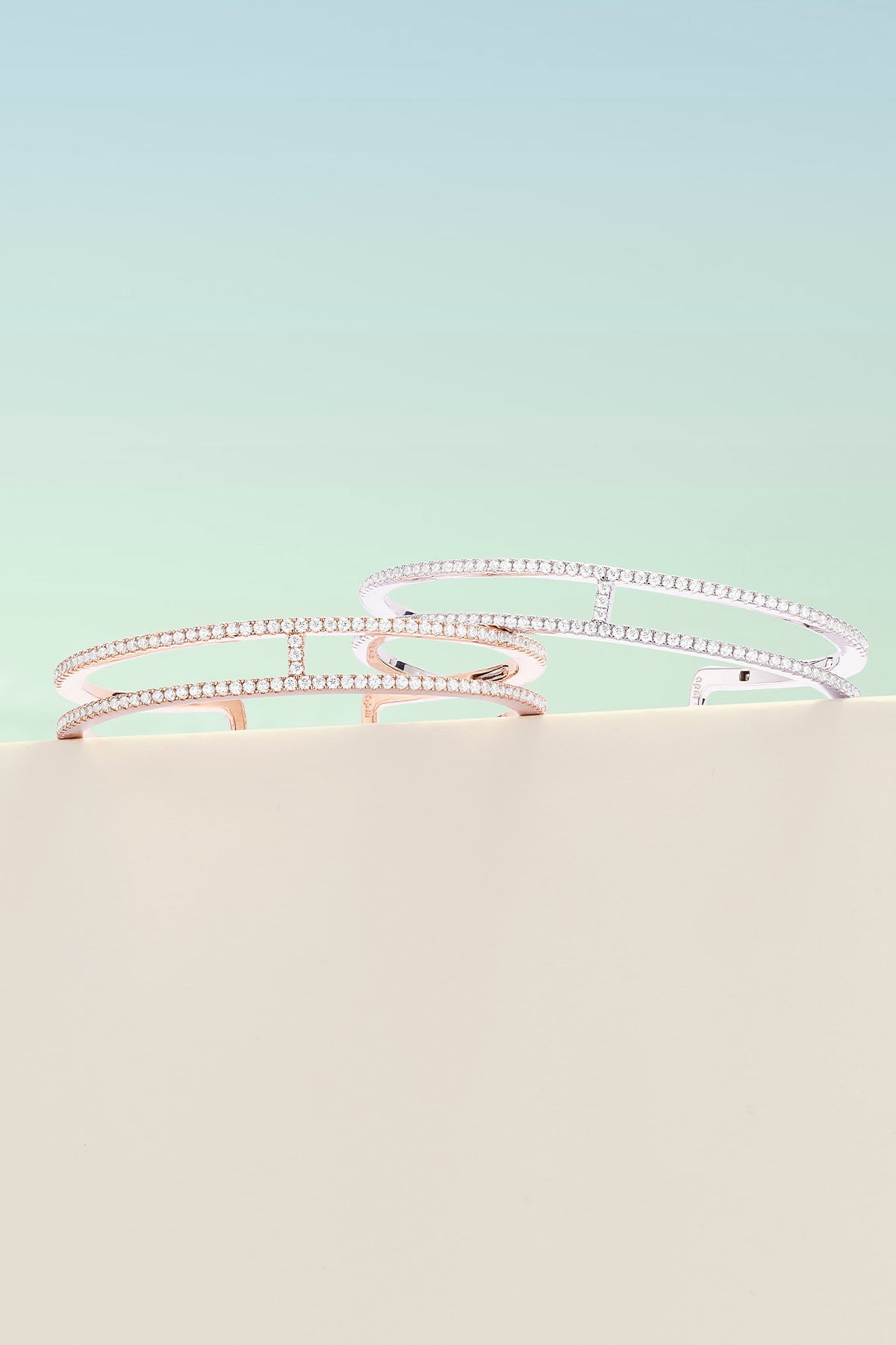 Double Line Pavé Cuff