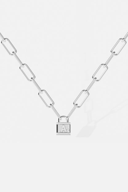 Alphabet Lock Necklace
