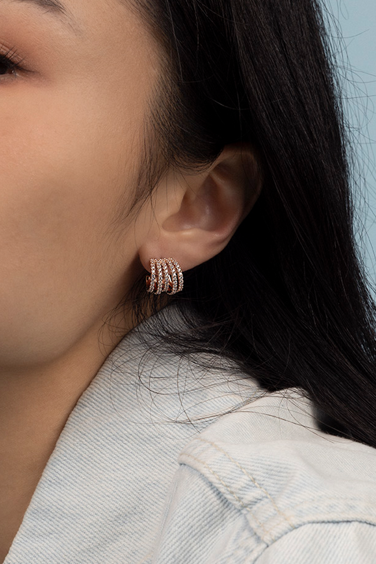 Five-hoop Earrings