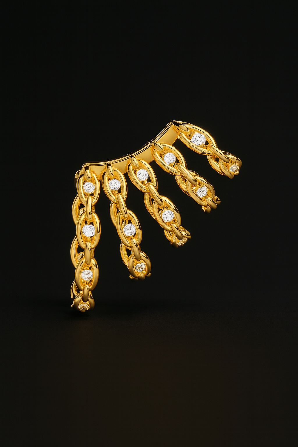 Pavé Chain Ear Cuff