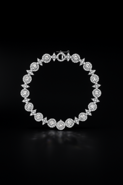 Pavé Météorites & Circles Bracelet