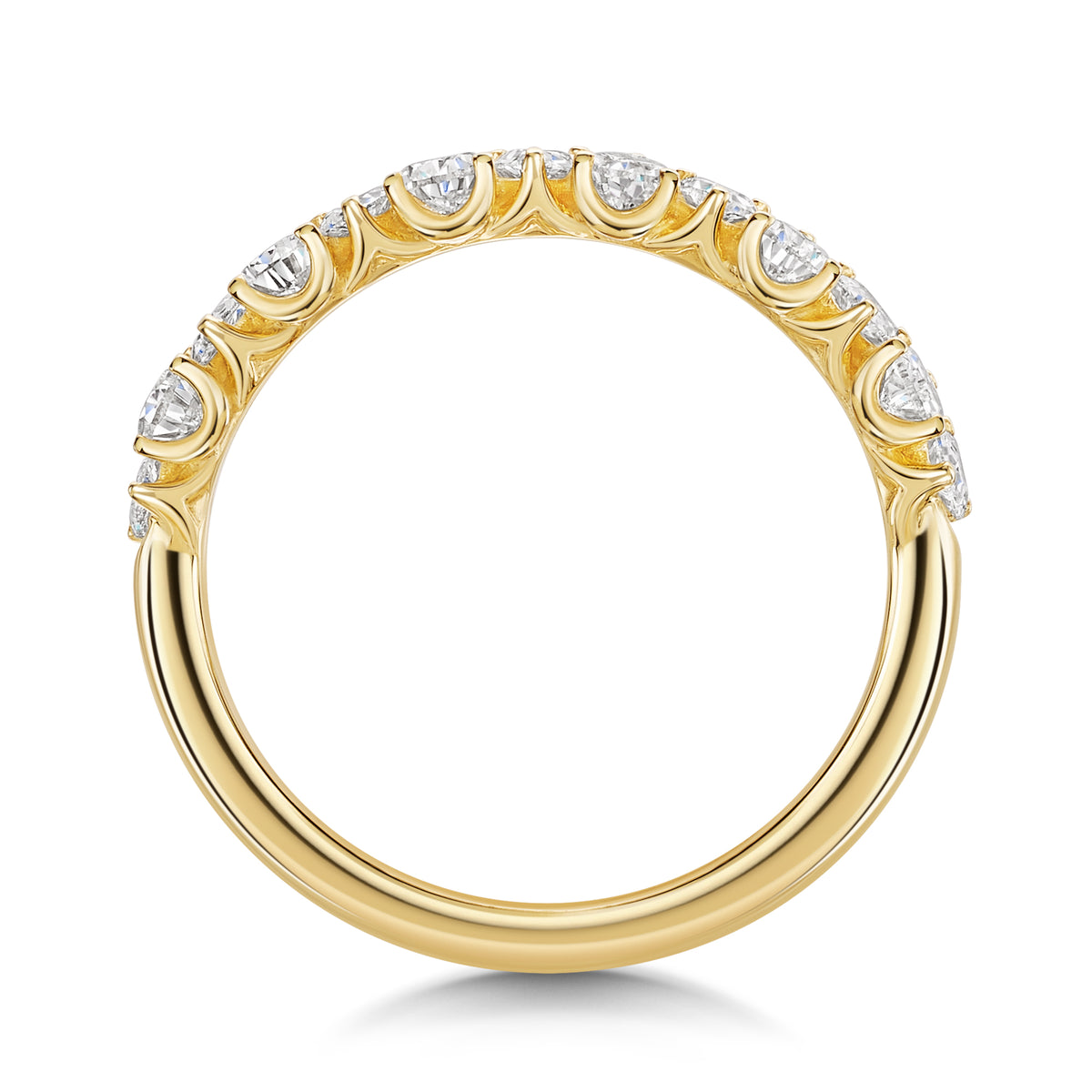 Pear 50% Eternity Ring