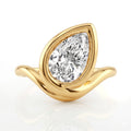 Pear Bezel Ring