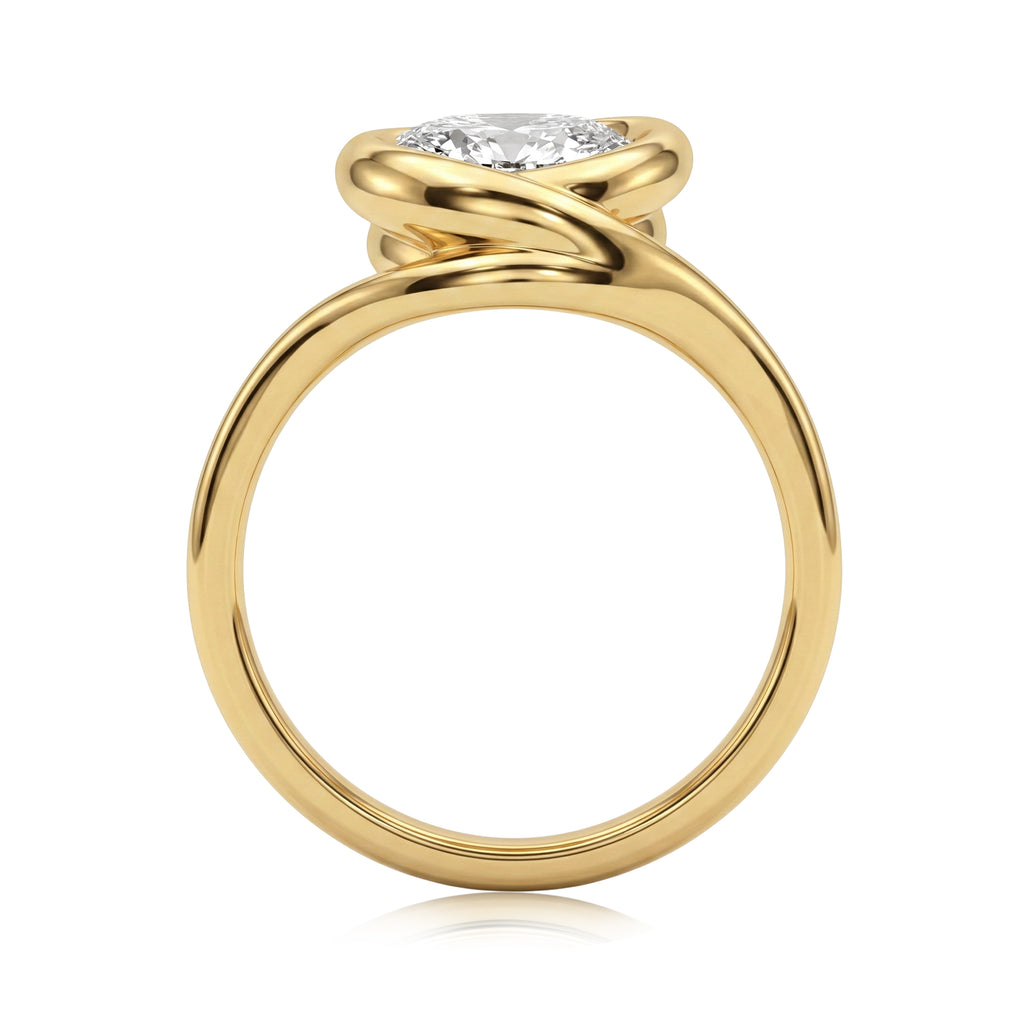 Pear Bezel Ring