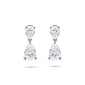 Pear Diamond Drop Earrings