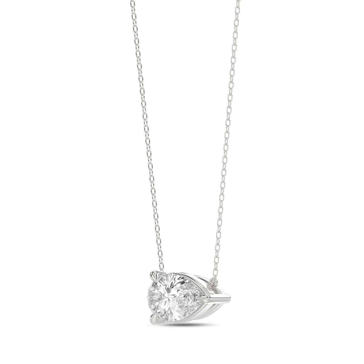Pear Diamond Necklace