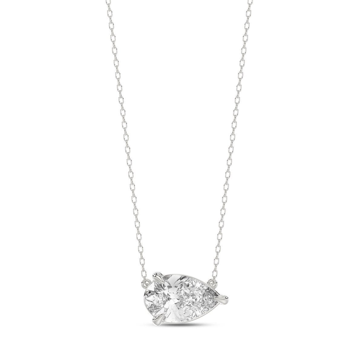 Pear Diamond Necklace